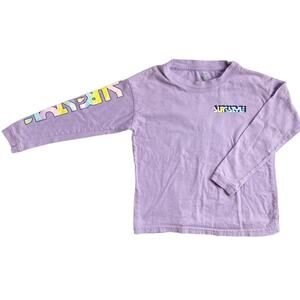 Surf Style Girls Long Sleeve‎ T Shirt Size XS Surfer Purple Fort Myers Beach